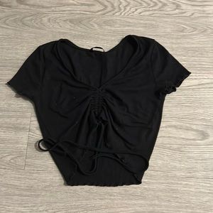 Black Cropped Top